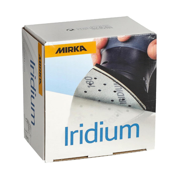 Mirka Iridium Schleifdreieck Premium-Schleifpapier 93x93x93mm 15-Loch Klett, Korn 40, 50 Stk/Zum Sch