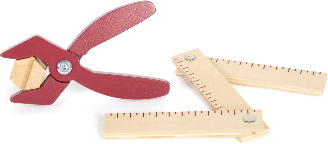 small foot Werkzeuggürtel „Workshop“, mit umfassendem Werkzeug und Zubehör aus Holz, für Kinder ab 3