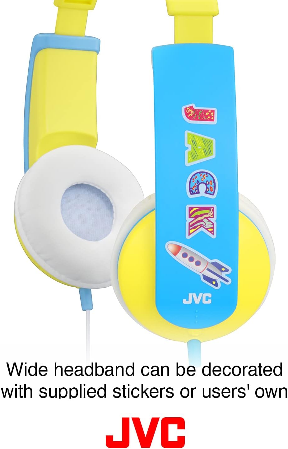 JVC HA-KD5-R-E - Kinder Stereo Kopfhörer mit reduzierter Lautstärke (85dB/1mW), ab 3 Jahre Rot, Rot
