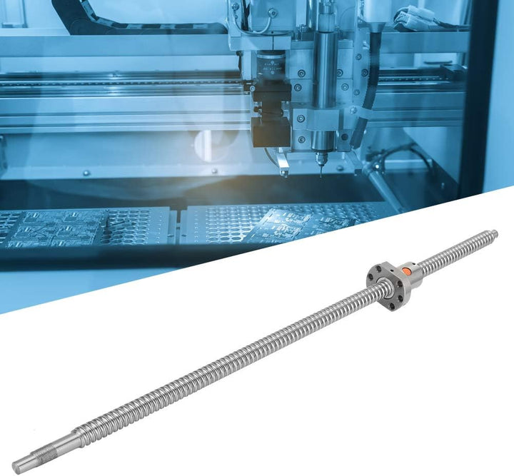 SFU1605 Gewindespindel 600 mm Edelstahl Kugelumlaufspindel mit BK12 / BF12 Unterstützung und 6,35 x