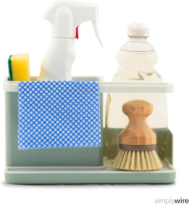 simplywire – Spülbecken-Caddy – Spülbecken-Organizer – Abnehmbare Auffangschale – Rutschfest – Salbe