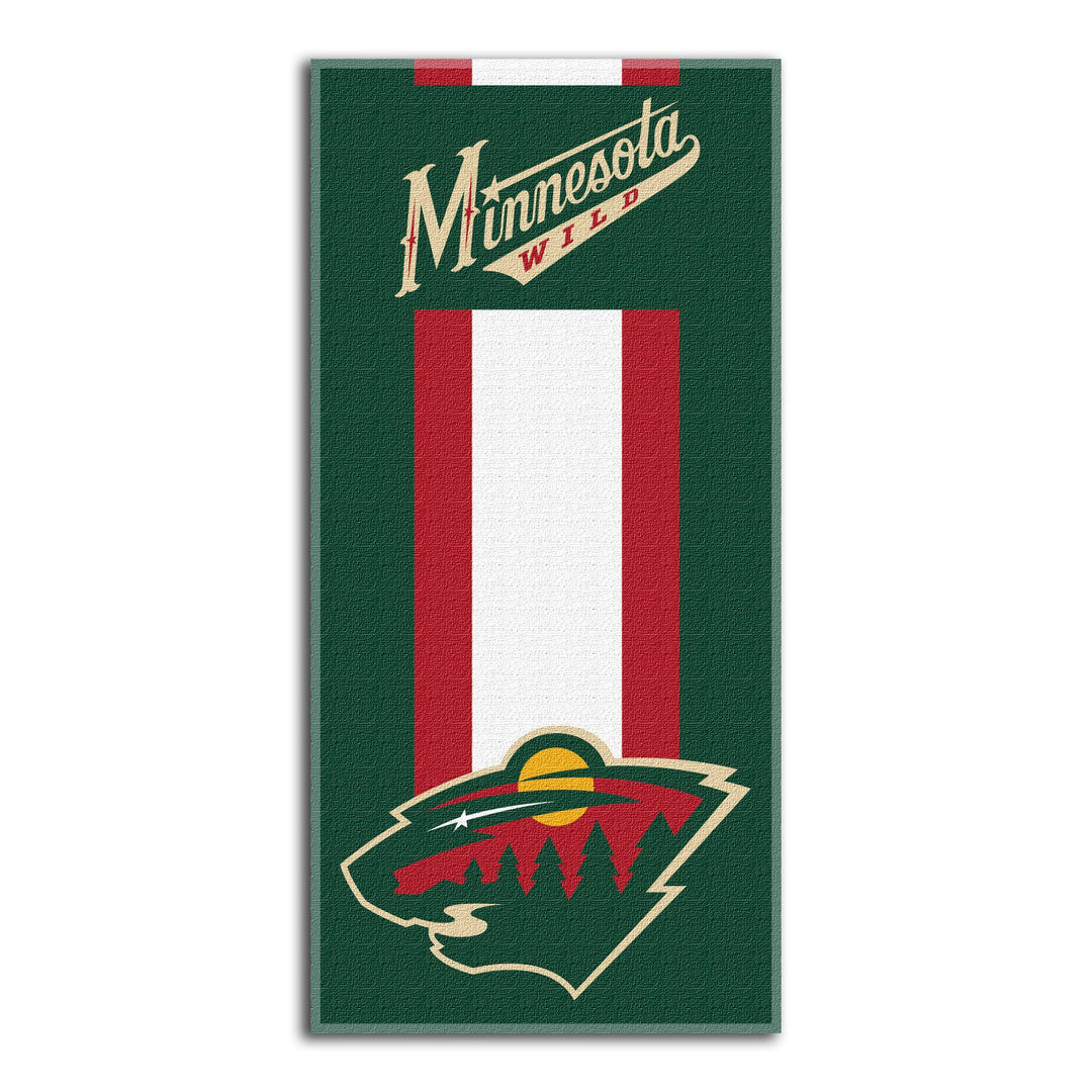 The Northwest Group NHL Anaheim Ducks-“Zone Read“-Strandtuch, 76 cm x 152 cm. Minnesota Wild, Minnes