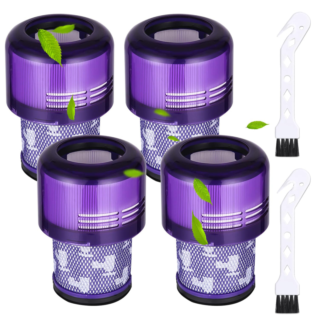Birshe 4 Stück Filter für Dyson V11 SV14 V15 SV22, HEPA Filter für dyson V12, Waschbar Ersatzfilter