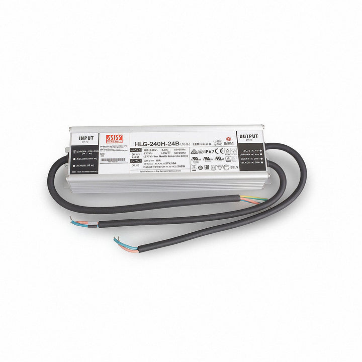 HLG-240H-24B LED Netzteil Trafo Mean Well HLG-240H-24B SNT 24V/DC/0-10A/ 240W IP67 LED Transformator