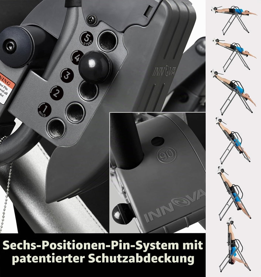 Innova itx9900 Heavy Duty Deluxe Inversion Tisch mit Air Lendenwirbelstütze