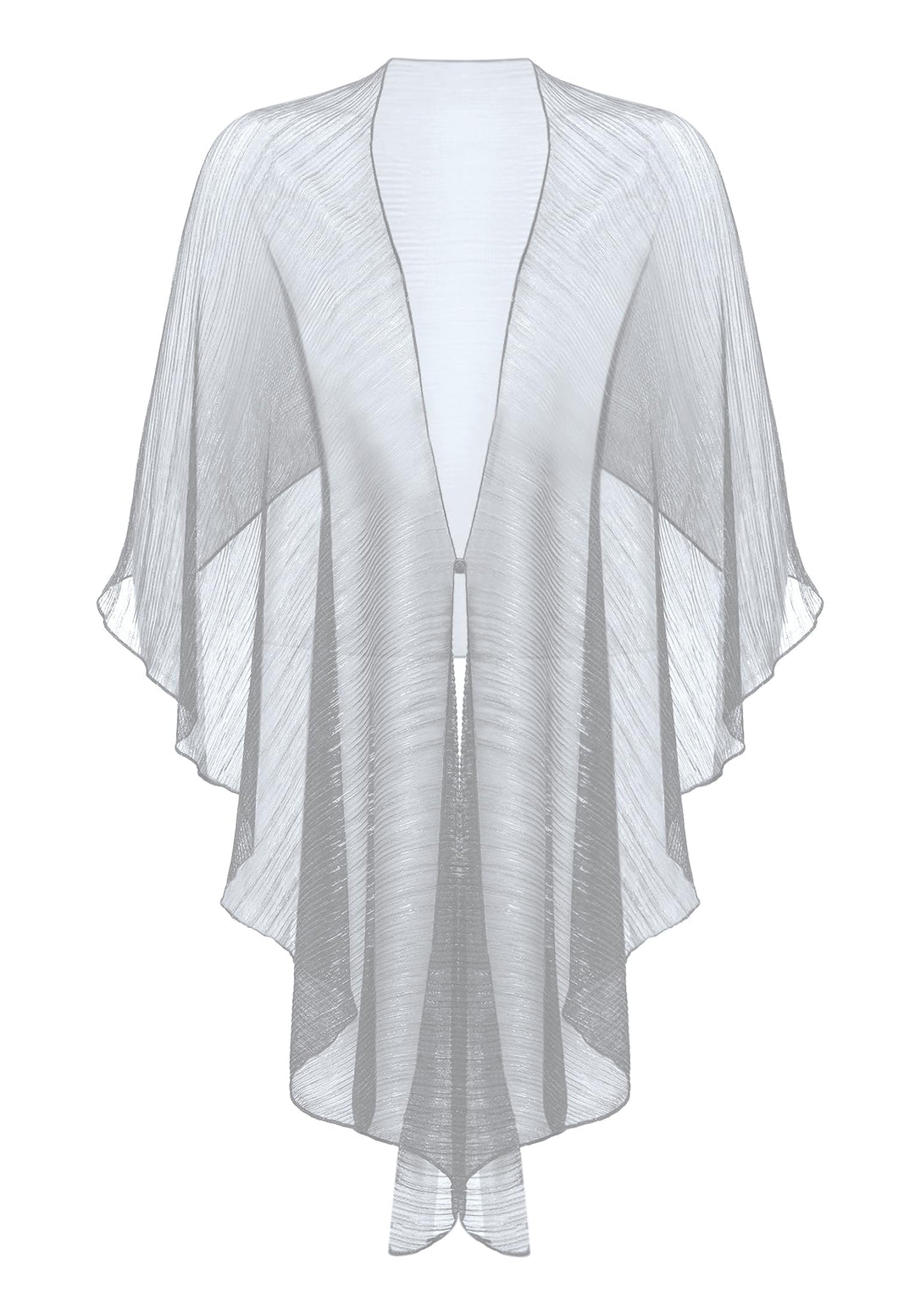 Vera Mont Damen Cape im Glitzer-Look Standard Einheitsgrösse Grau/Silber, Standard Einheitsgrösse Gr