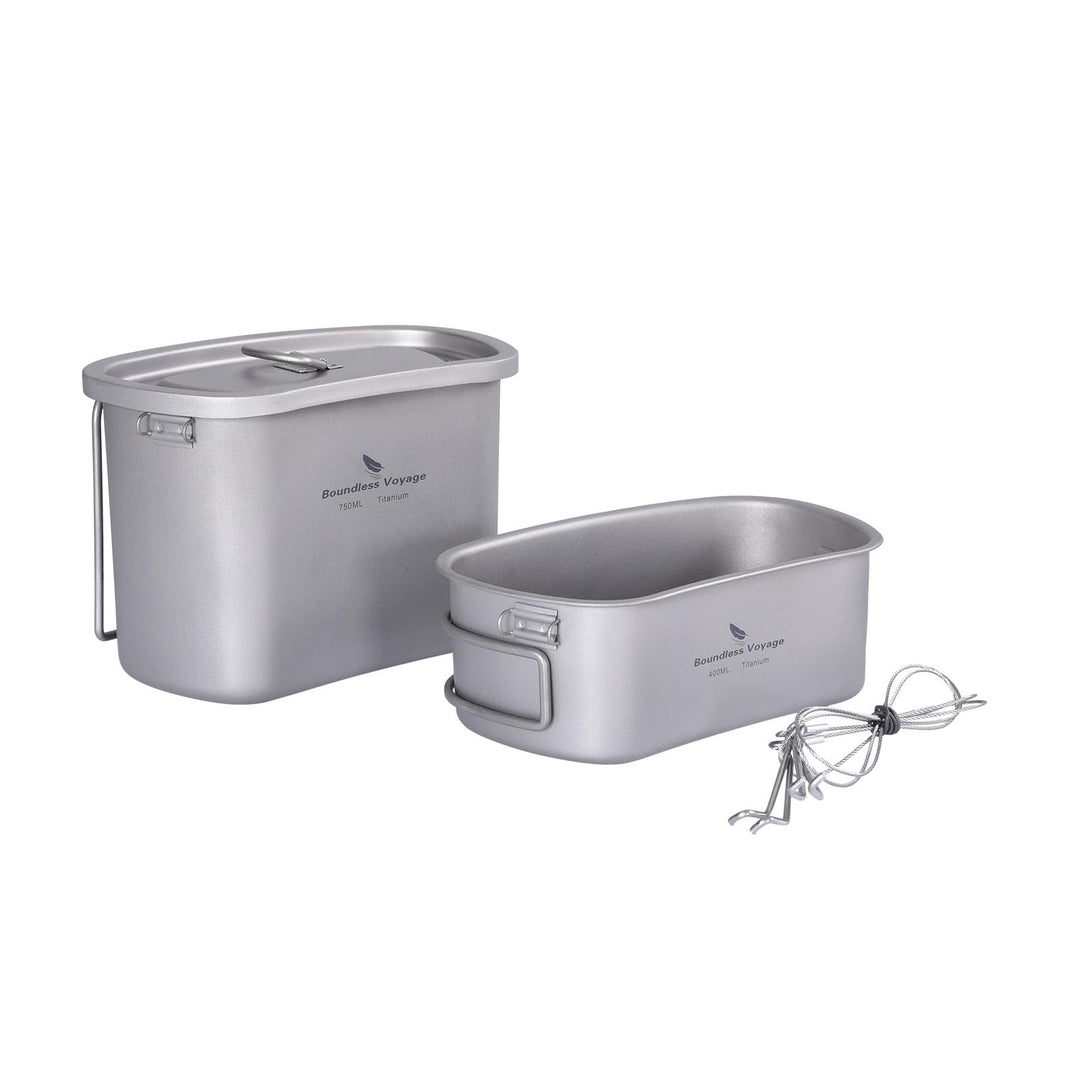 iBasingo Titan Feldflasche Camping Kochgeschirr Becher Militär Wasserflasche Outdoor Kantine Tassen