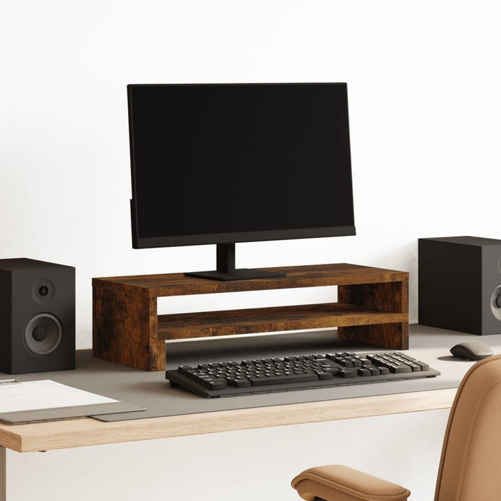 vidaXL Monitorständer, Unterbau Bildschirm Laptop Ständer, Tisch Erhöhung für PC Monitor Drucker, Bi