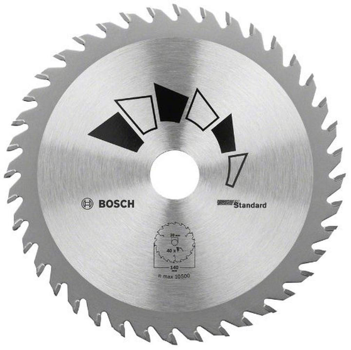 Bosch 1x Kreissägeblatt Standard (Sägeblatt für Holz, Ø 190 x 2.2/1.5 x 20/16 mm, 24 Zähne, ATB, mit