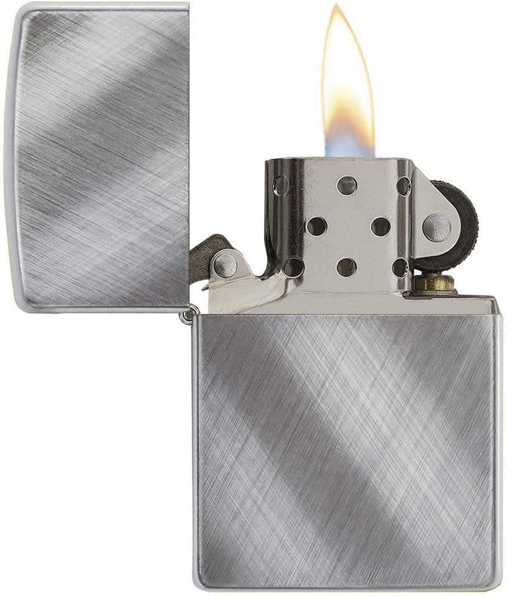 Zippo Chrom-Feuerzeuge Diagonal Weave Einzigartig, Diagonal Weave Einzigartig