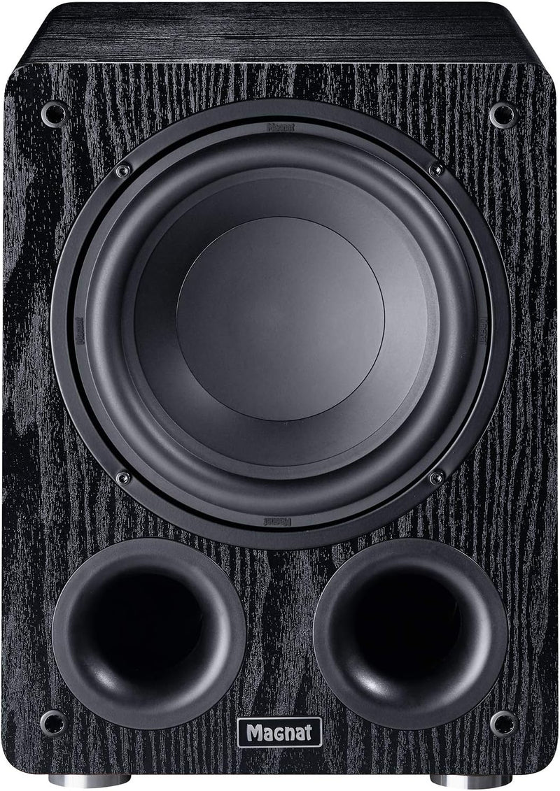 Magnat Alpha RS 8, Aktivsubwoofer mit 200 mm grosser Membran und bis zu 160 Watt Leistung Schwarz, S