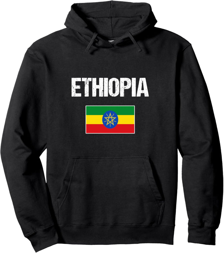 Äthiopien Flagge Äthiopisches Geschenk Ethiopia Pullover Hoodie