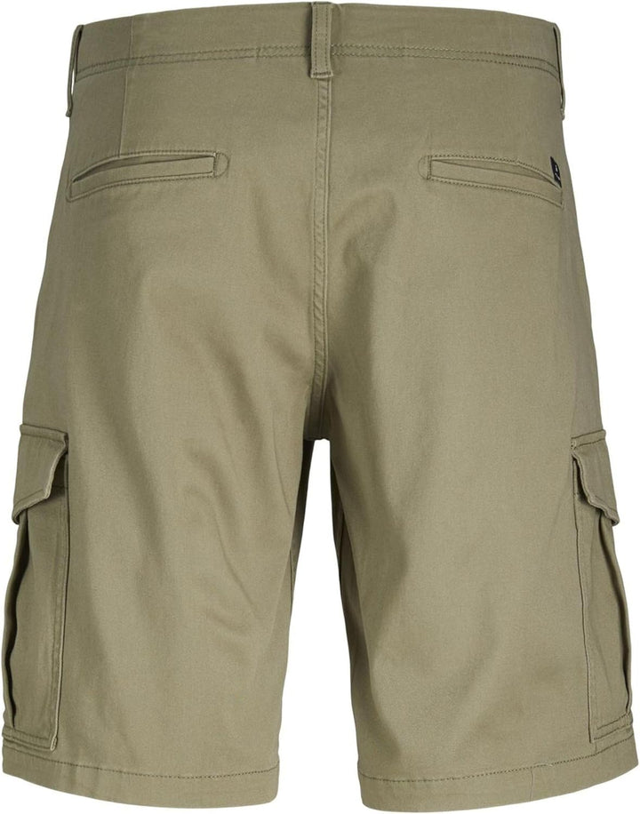 JACK & JONES Male Cargo Shorts Plus Normal geschnitten Cargo Shorts S Oil Green, S Oil Green