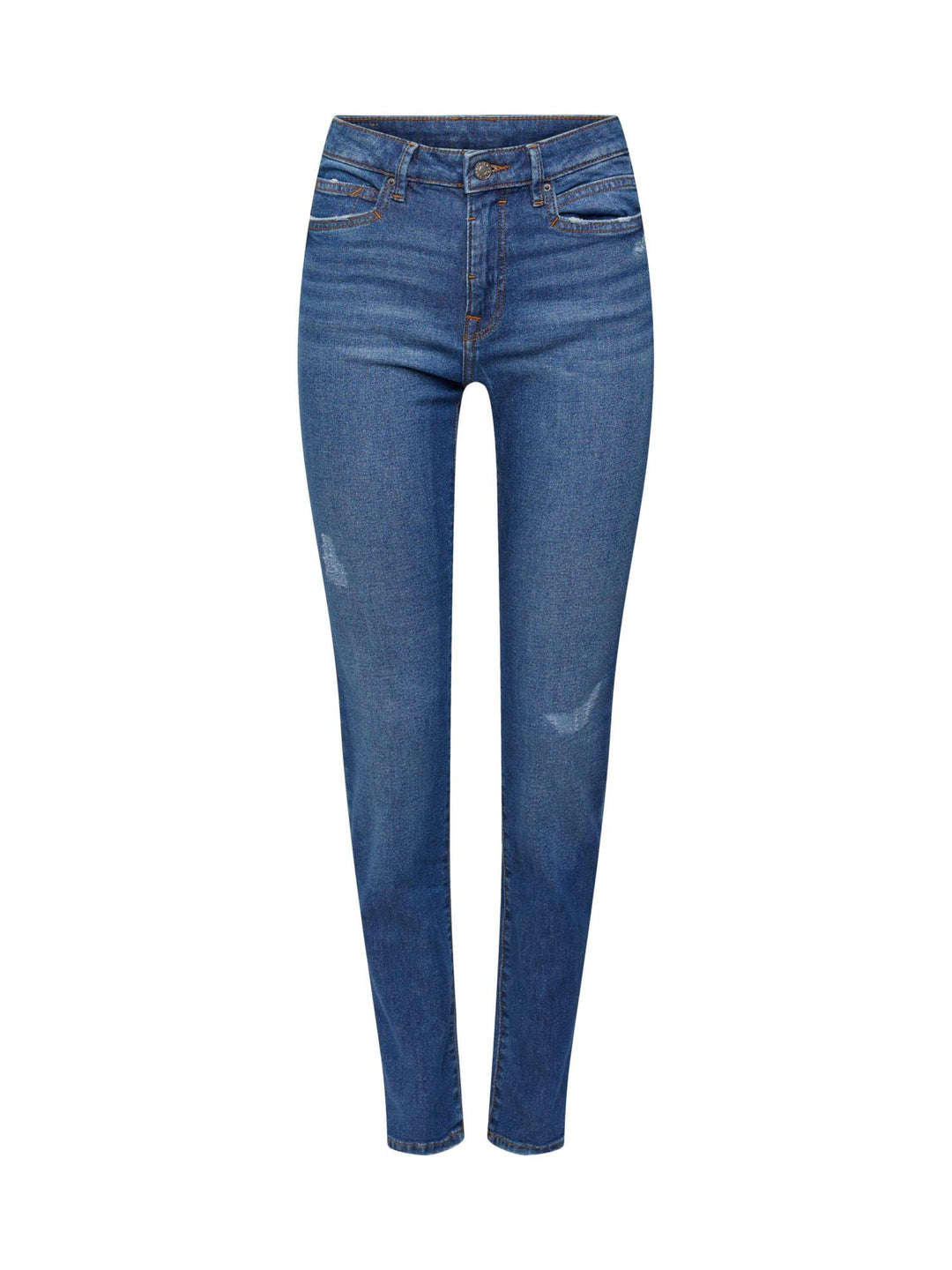 ESPRIT Stretch-Jeans in Destroyed-Optik 26W / 30L Blue Medium Washed, 26W / 30L Blue Medium Washed