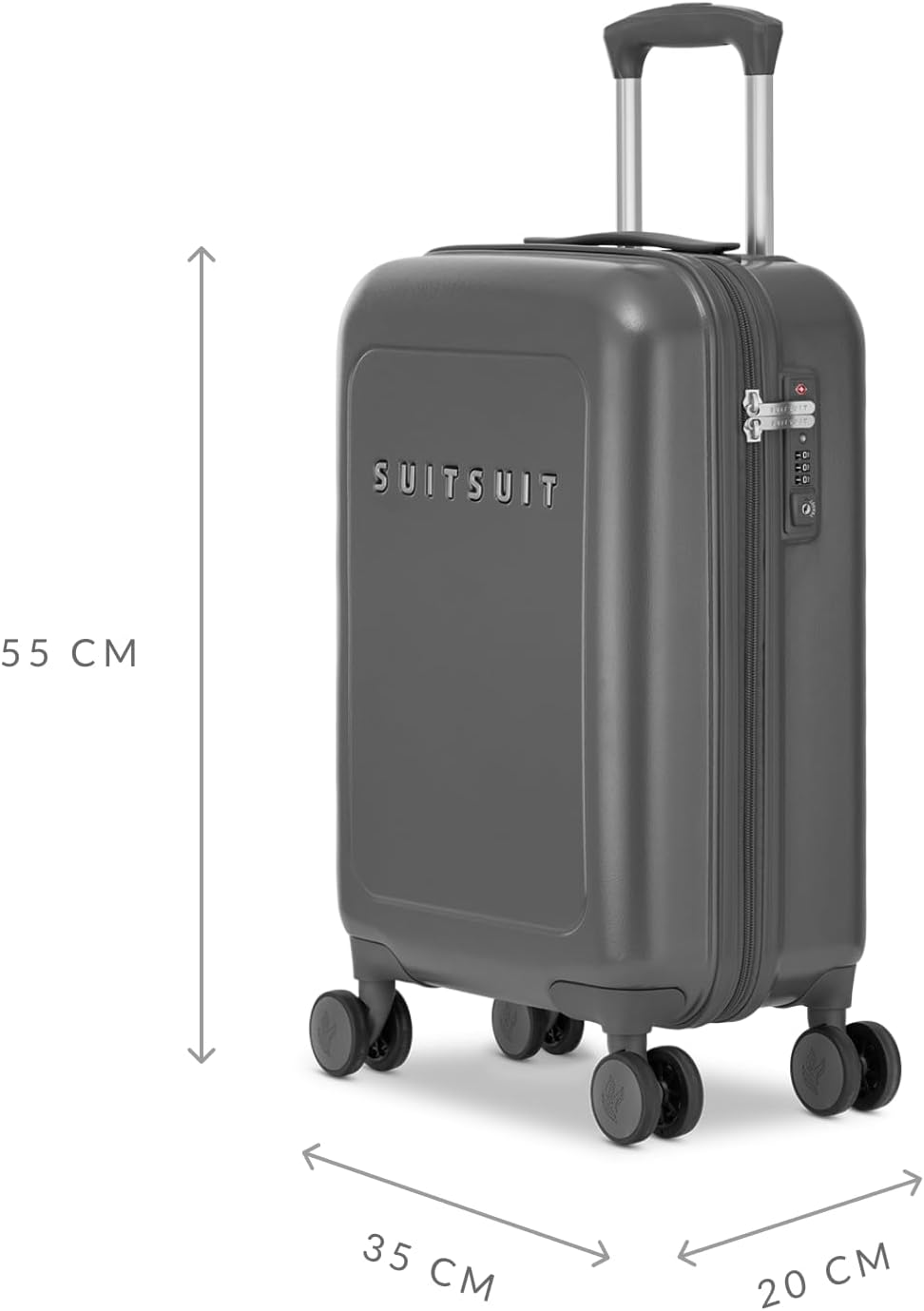 SUITSUIT - Natura - Dezember Sky - Handgepäck (55 cm), Dezember Sky, S, Weiblich S Dezember Sky, S D