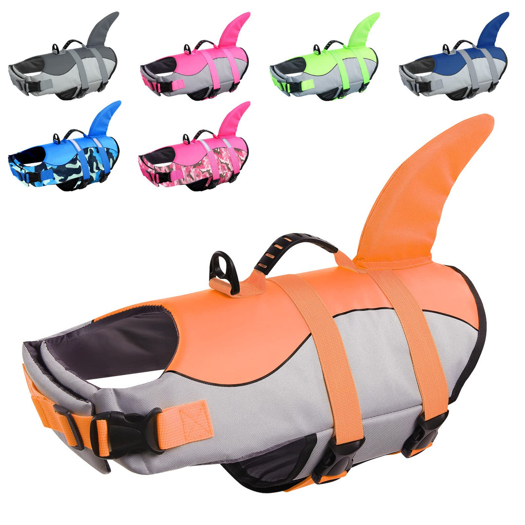 CITÉTOILE Hunde Schwimmweste Mit Weichem Griff Rettungsweste Schwimmkörper für Haustier Schwimmen Ra