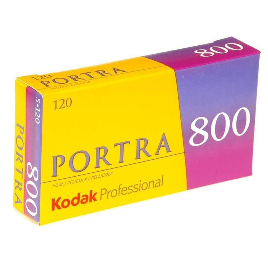 KODAK Portra 800 120-5 Farbnegativ-Filme, 812 7946, gelb 1 Pack, 1 Pack