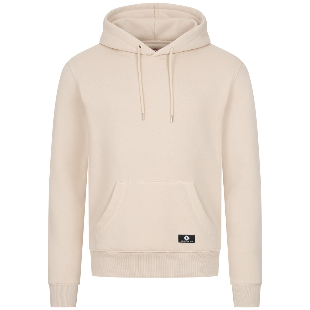 Höhenhorn Janga Hoodie Herren Kapuzen Pullover Hoody Sweatshirt aus Hochwertiger Baumwolle M Beige,