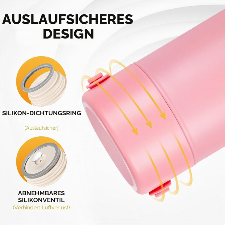 Thermo für heisse Speisen, isolierter Lebensmittelbehälter, wiederverwendbar, Edelstahl, doppelwandi
