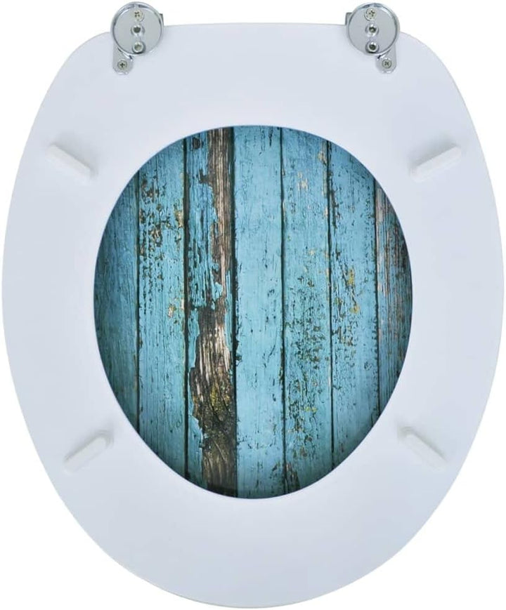 vidaXL WC Sitz MDF Brille Klodeckel Toilettensitz Toilettendeckel Klositz Altholz, Altholz