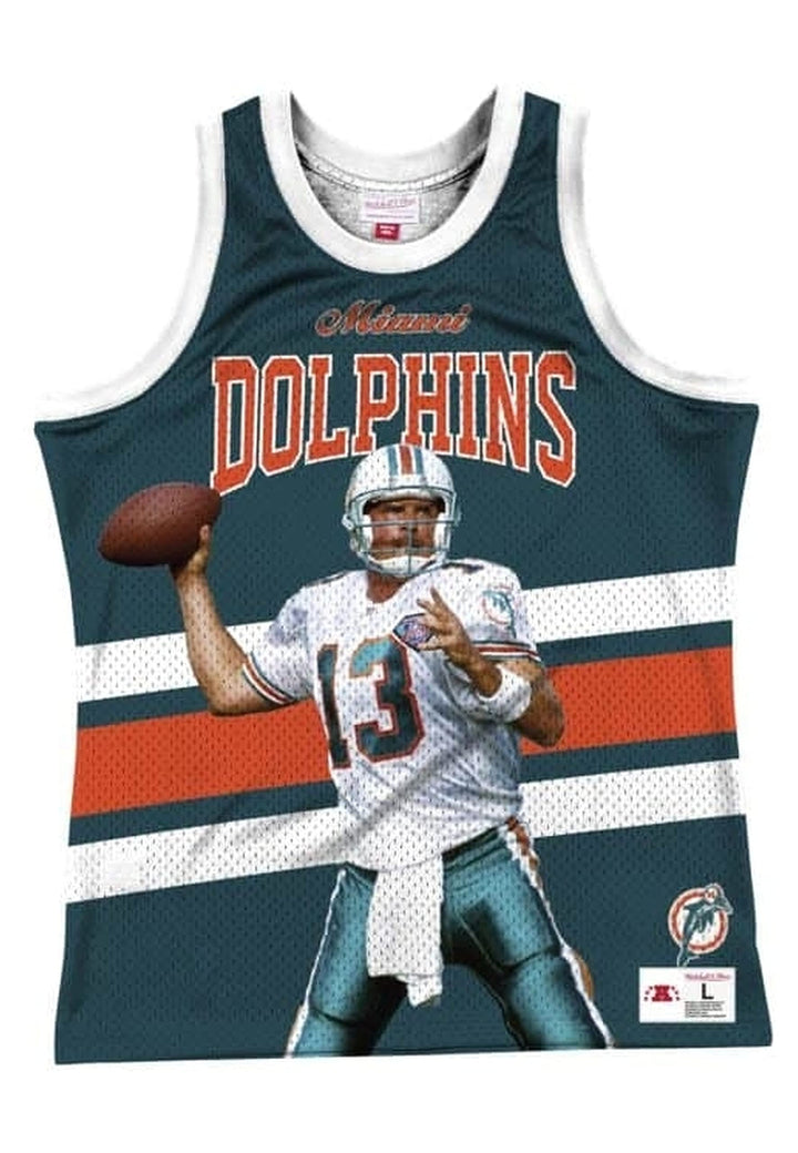 Mitchell & Ness NFL Sublimated Player Tank Miami Dolphins Dan Marino (L, l)