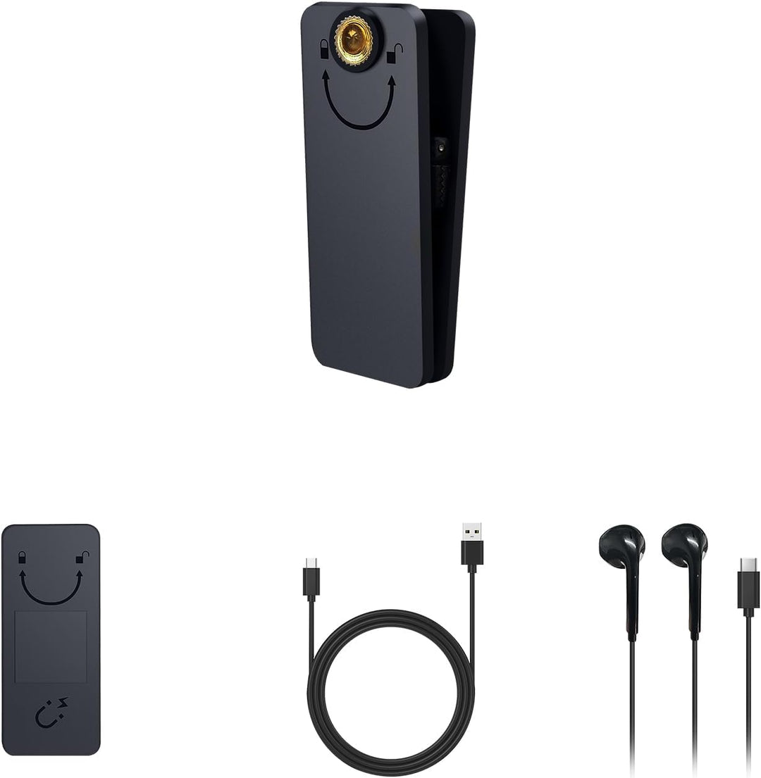 63GB Magnetisches Diktiergerät, Ponovo Digitale Aufnahmegerät Sprachaktiviertes Voice Recorder mit C