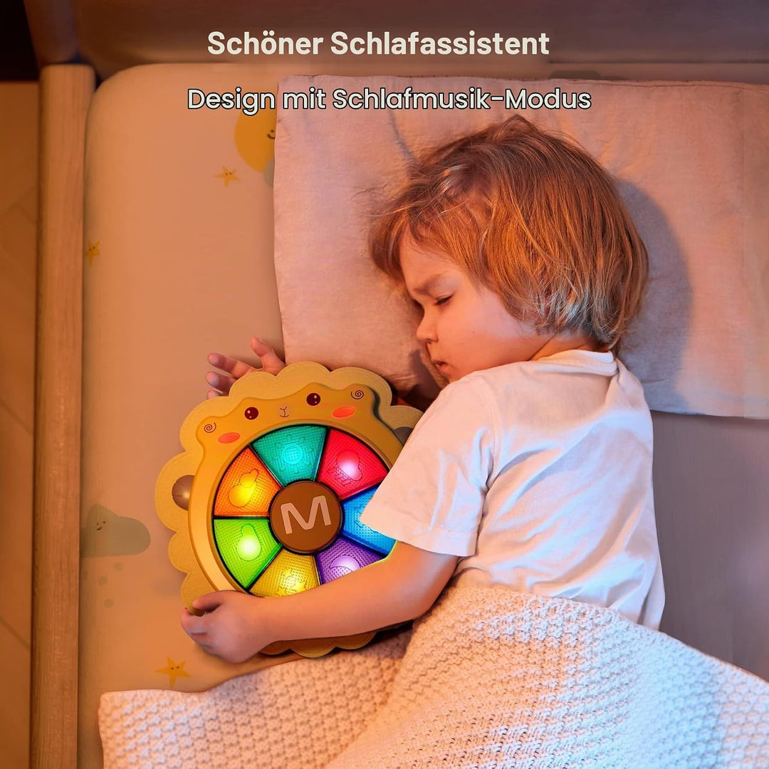 TUMAMA KIDS Musikalisches Baby Musikalische Trommel Spielzeug Set, Ton und Licht, Musikinstrumente S
