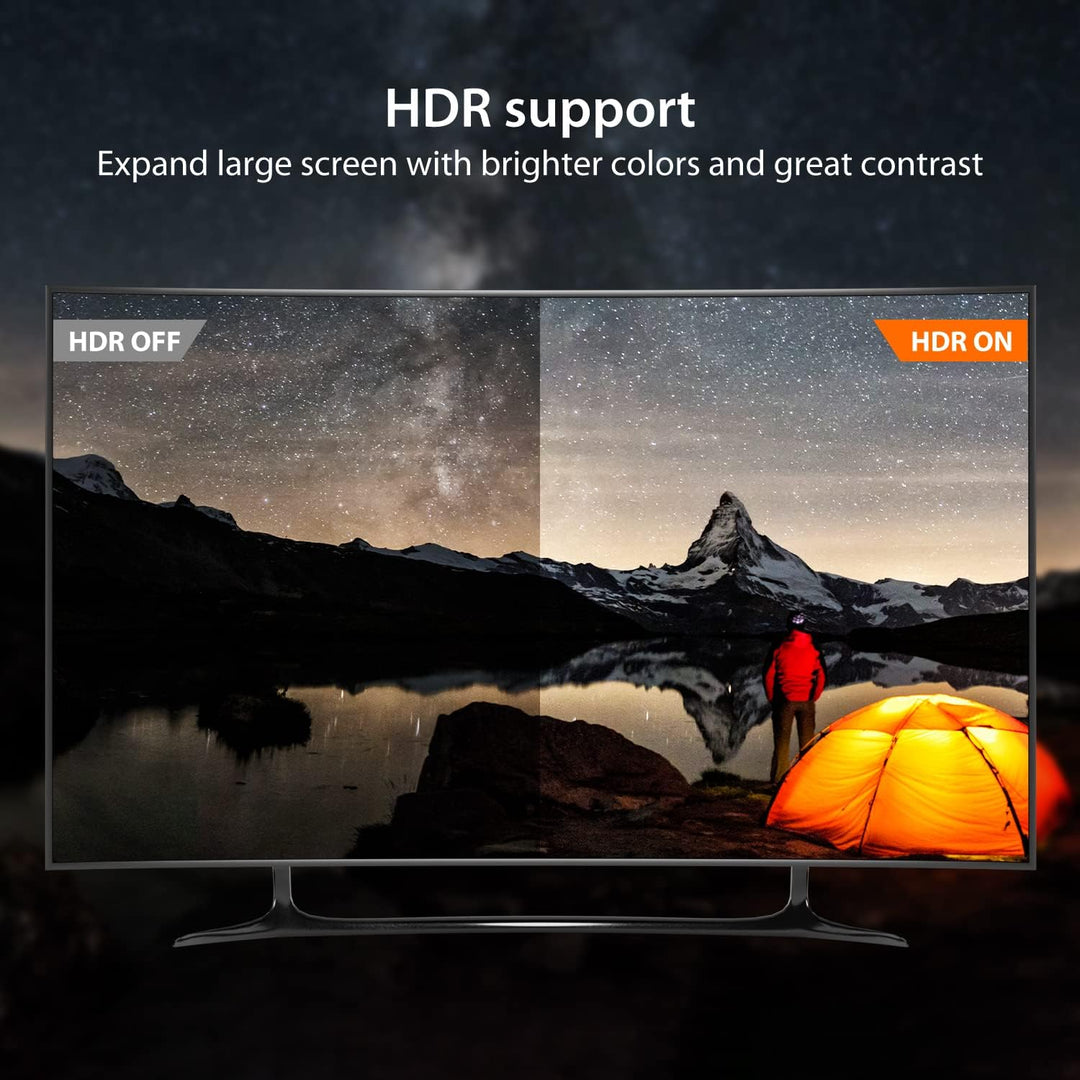 j5create USB Typ C zu HDMI Adapter (8K@60Hz, 4K@120Hz) mit RGB LED Licht für MacBook Pro, MacBook Ai