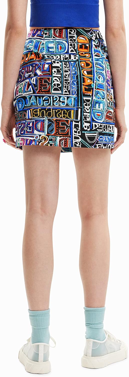 Desigual Damen Skirt S Schwarz, S Schwarz