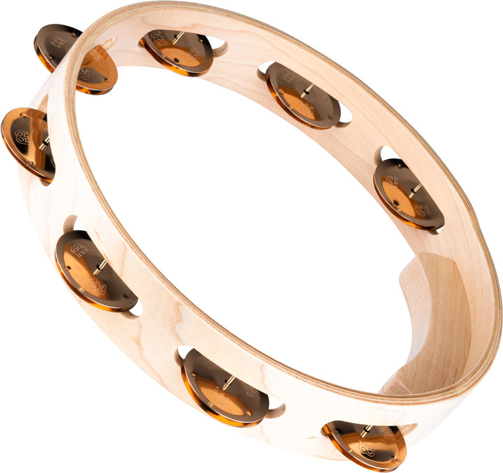 Meinl Percussion AE-MTA1BO Tambourine, Artisan Edition, 25,4 cm (10 Zoll) Durchmesser, einreihig mit