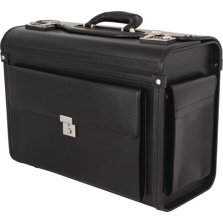 Sehr Grosse XL Pilotenkoffer Bowatex Aktenkoffer Business Koffer Schwarz 52cm