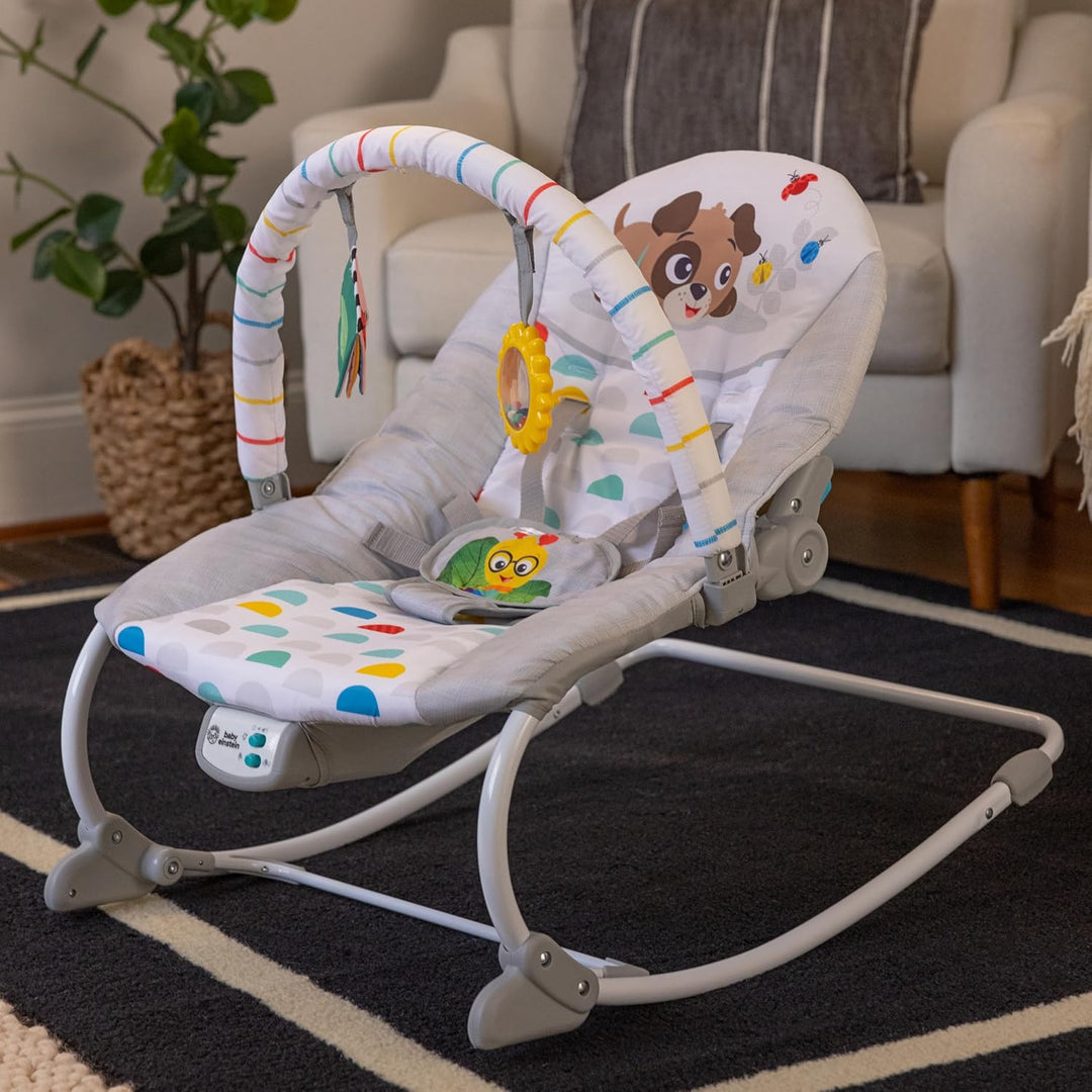 Baby Einstein Deans Discovery Spot Musikwippe fr Kleinkinder bis Krabbelkinder, mit Vibrationen, ab