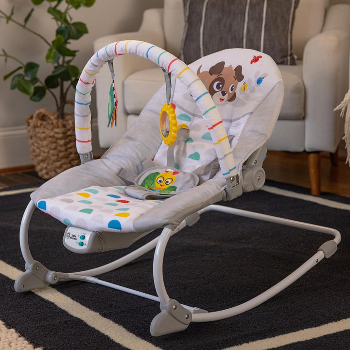 Baby Einstein Deans Discovery Spot Musikwippe fr Kleinkinder bis Krabbelkinder, mit Vibrationen, ab