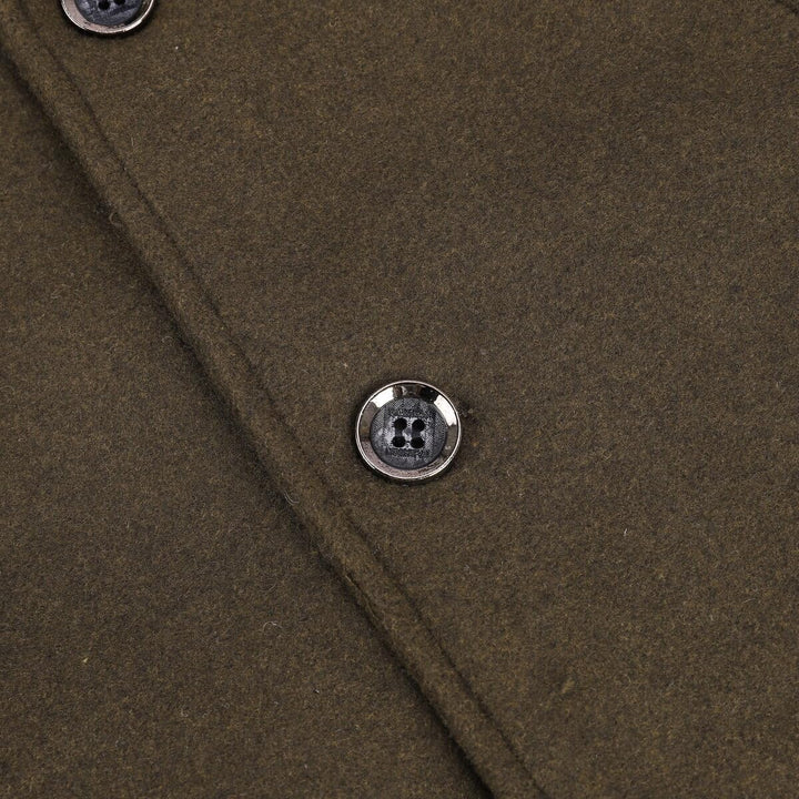 YOUTHUP Herren Mantel mit Steppweste Winter Wollmantel Wolle Slim Fit Übergangsmantel Outdoor Winter
