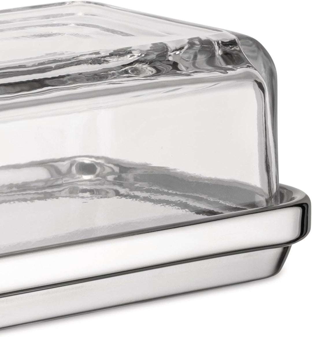 Alessi ES03 Butterdose, Steel, Edelstahl