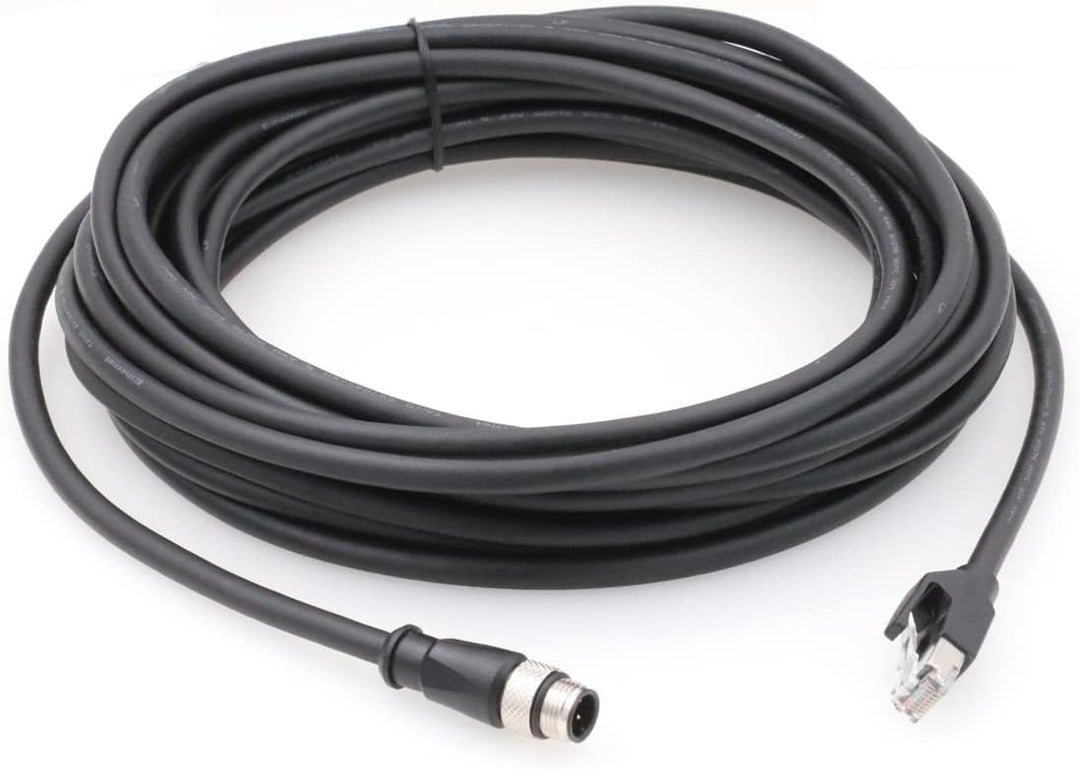SZRMCC M12 4-Pin auf RJ45 Stecker Industrial Ethernet Abgeschirmtes Kabel Cat5e Hochflexibles Indust