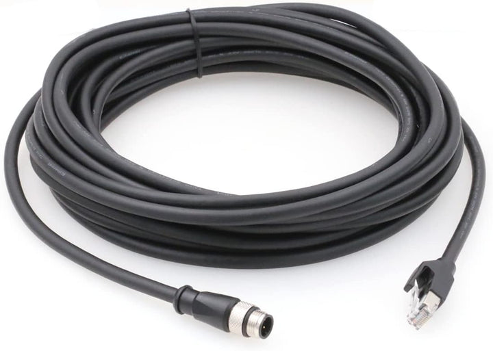 SZRMCC M12 4-Pin auf RJ45 Stecker Industrial Ethernet Abgeschirmtes Kabel Cat5e Hochflexibles Indust