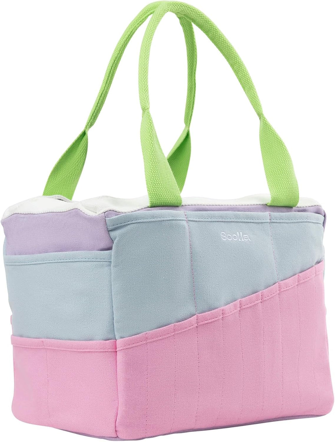 Soolla Studio Kunststoffartige Spezialtasche mit 30 Taschen, 15+ Leinenfarben für Strick- und Knüpfp