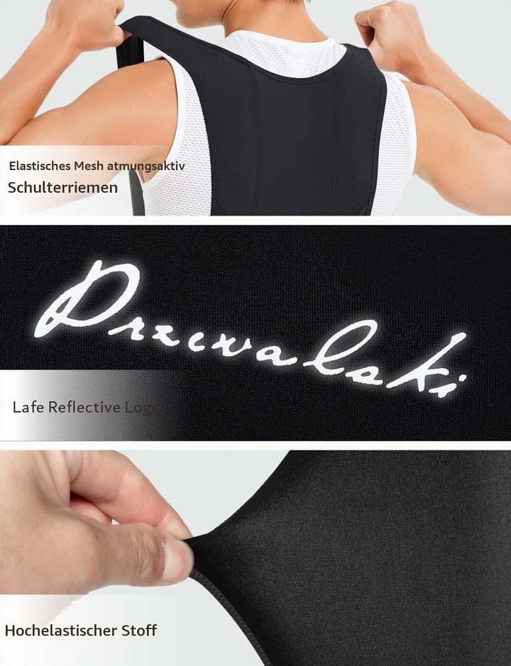 Przewalski Radlerhose Herren Gepolstert, Atmungsaktive Fahrradhose Herren für Strasse und Bergfahrte