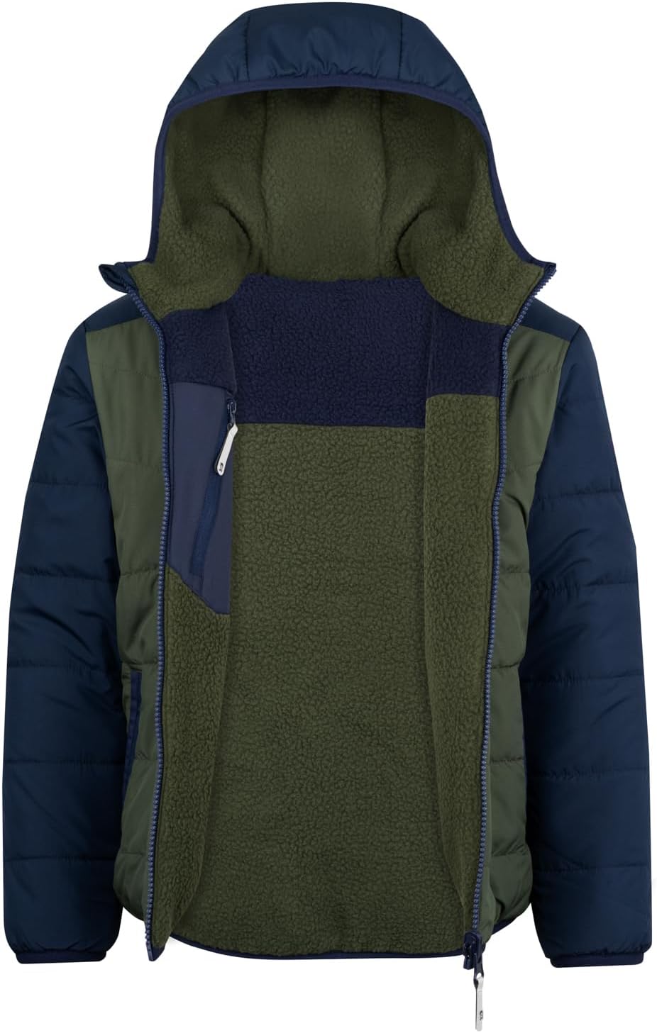 Trollkids Kids Sandvika Turnover Jacket Ivy/Navy 98, Ivy/Navy 98