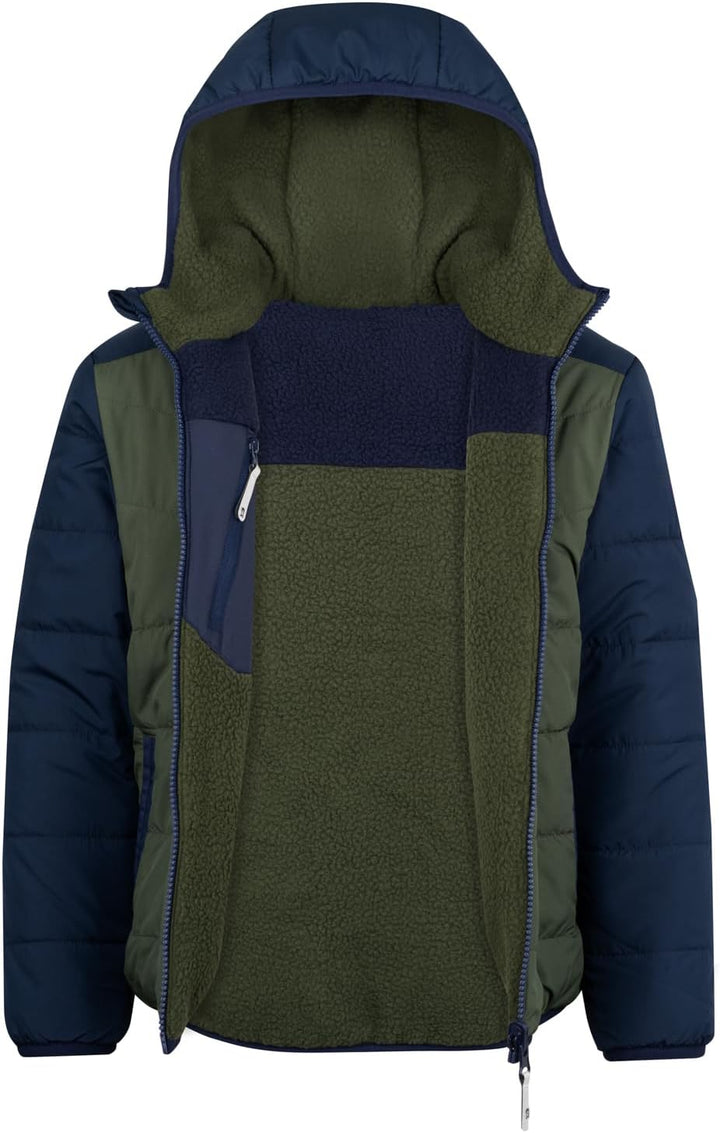 Trollkids Kids Sandvika Turnover Jacket Ivy/Navy 98, Ivy/Navy 98