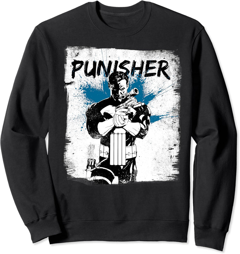 Marvel Punisher Splatter Background Poster Sweatshirt