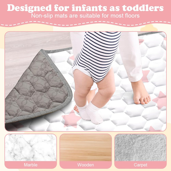 Baby Spielmatte, 150 * 200cm Baby Krabbelmatte, Baby Faltbare Spielmatte, Krabbeldecke für Baby, Kle
