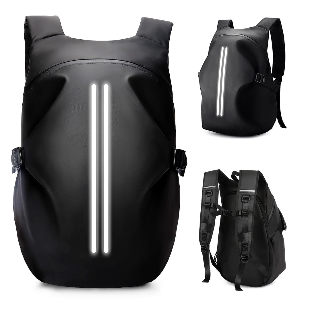 HYC00 Motorradrucksäcke für Herren, wasserdichter Helmrucksack, Motorradzubehör, Laptoptaschen, Reis