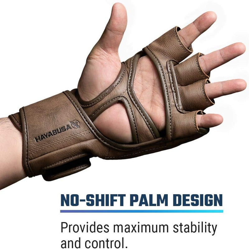 Hayabusa T3 LX 4oz MMA Handschuhe aus Leder Ideal für Kampf M Braun, M Braun