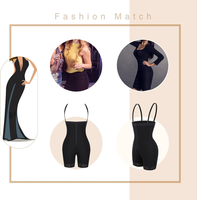FeelinGirl Miederhose Stark Formend Hohe Taille Shaping Hose Bauchweg für Damen Shapewear mit Abnehm