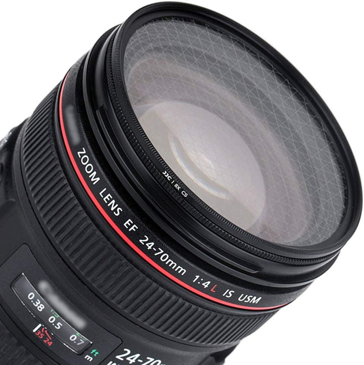 JJC Sternenfilter mit 8 Punkten, 55 mm, mit Schutzhülle, für Canon, Nikon, Pentax, Olympus, Sony, Pa