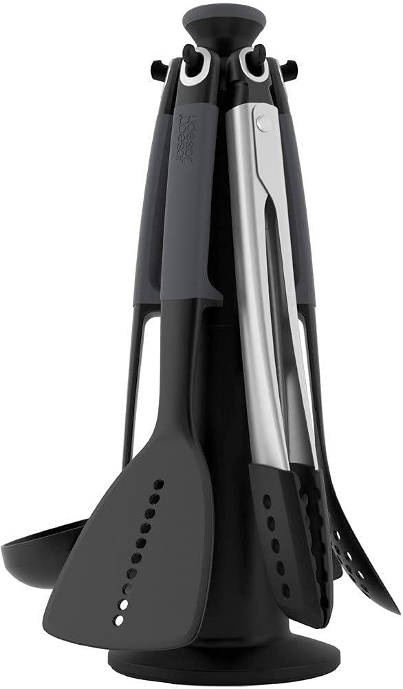 Joseph Joseph 10151 Elevate Karussell (6 -teilig mit Zange), Nylon, grau, 16 x 16 x 36 cm Karussell