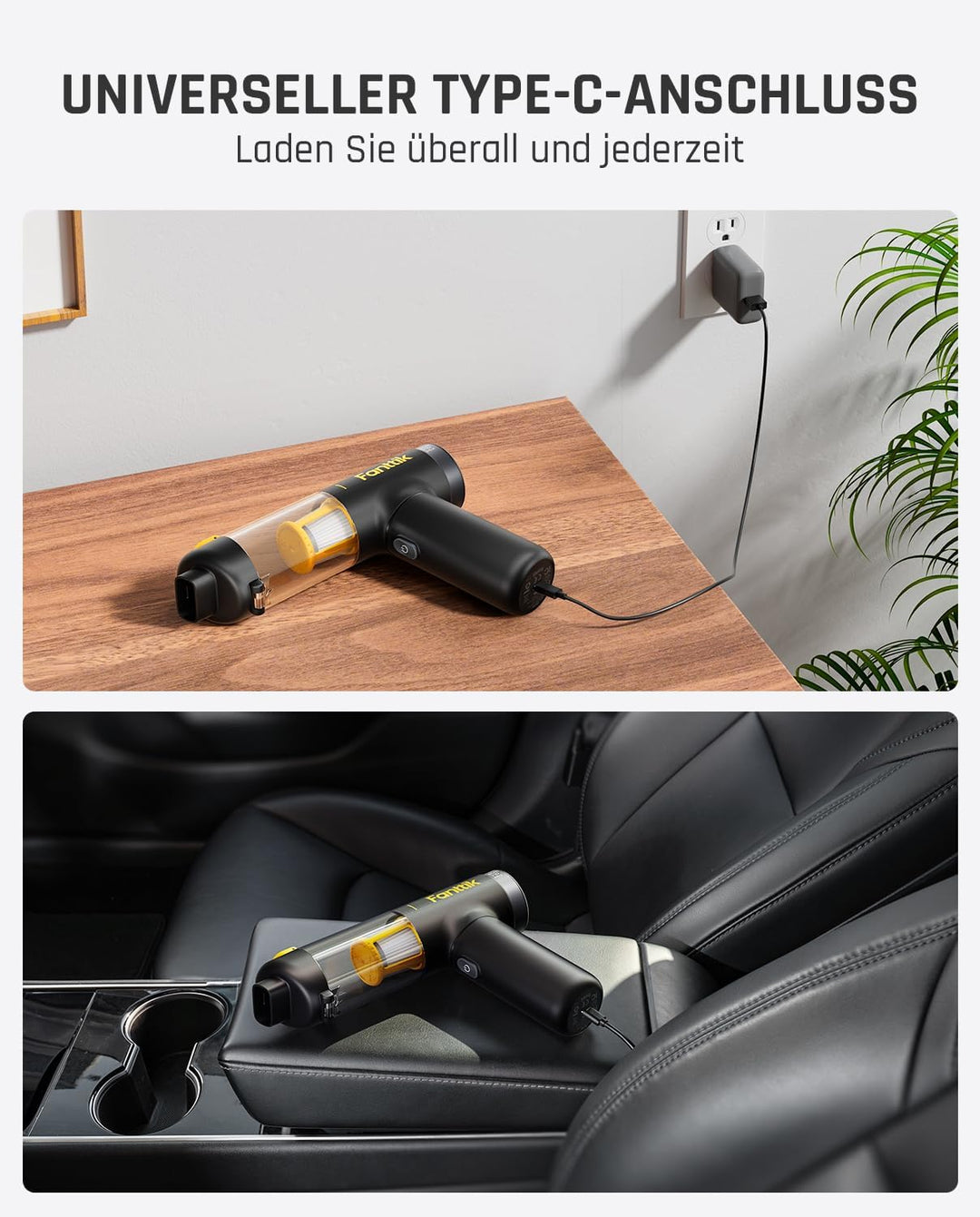 Fanttik Slim V8 APEX Akku-Autostaubsauger Slim V10 Mix Kabelloser Auto-Staubsauger