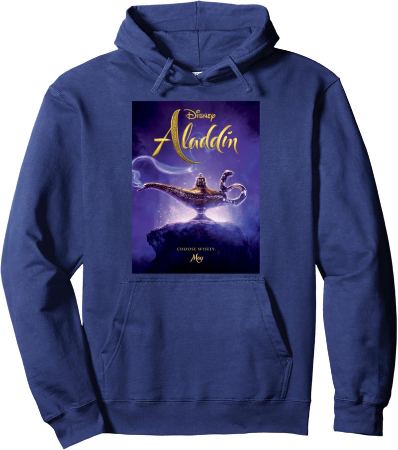 Disney Aladdin Poster Logo Genie Lamp Pullover Hoodie